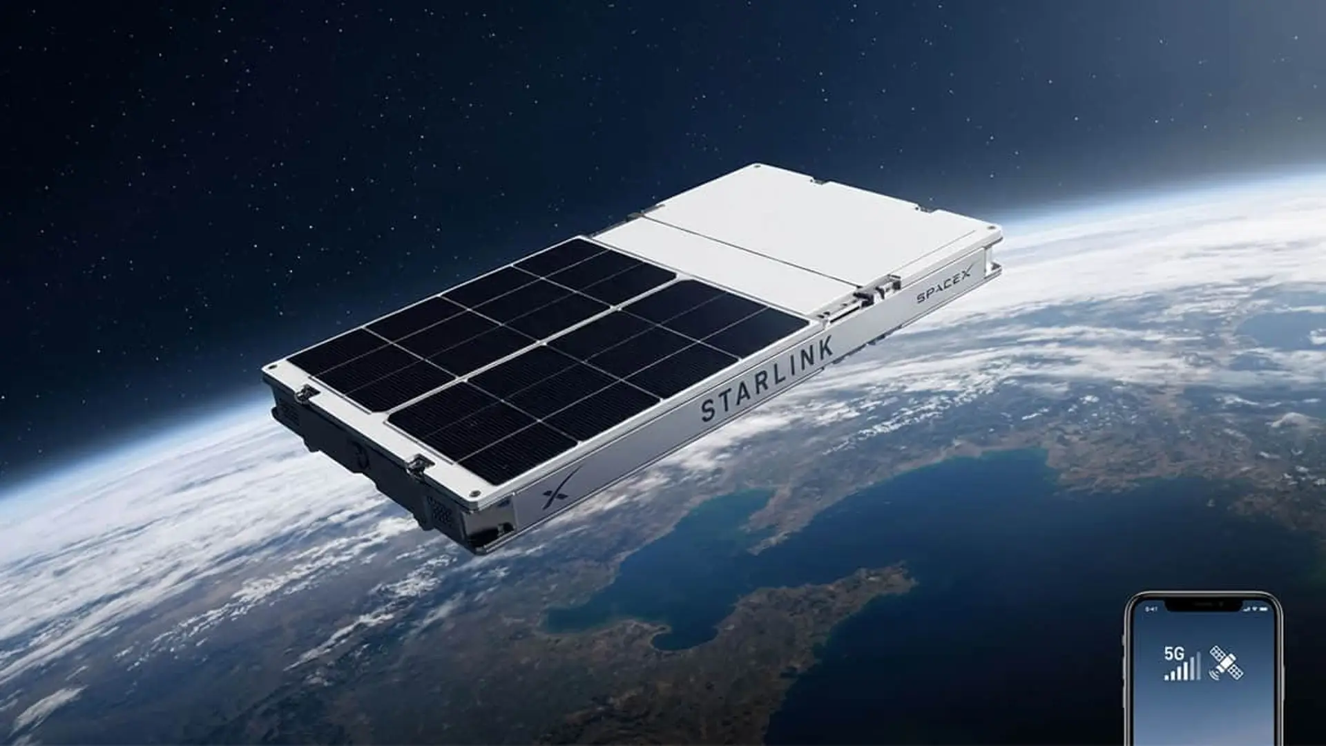 Starlink Mobile promete ser 100 veces mejor: así quiere SpaceX plantar cara a las operadoras Satélite Starlink de SpaceX en órbita terrestre con conexión móvil 5G