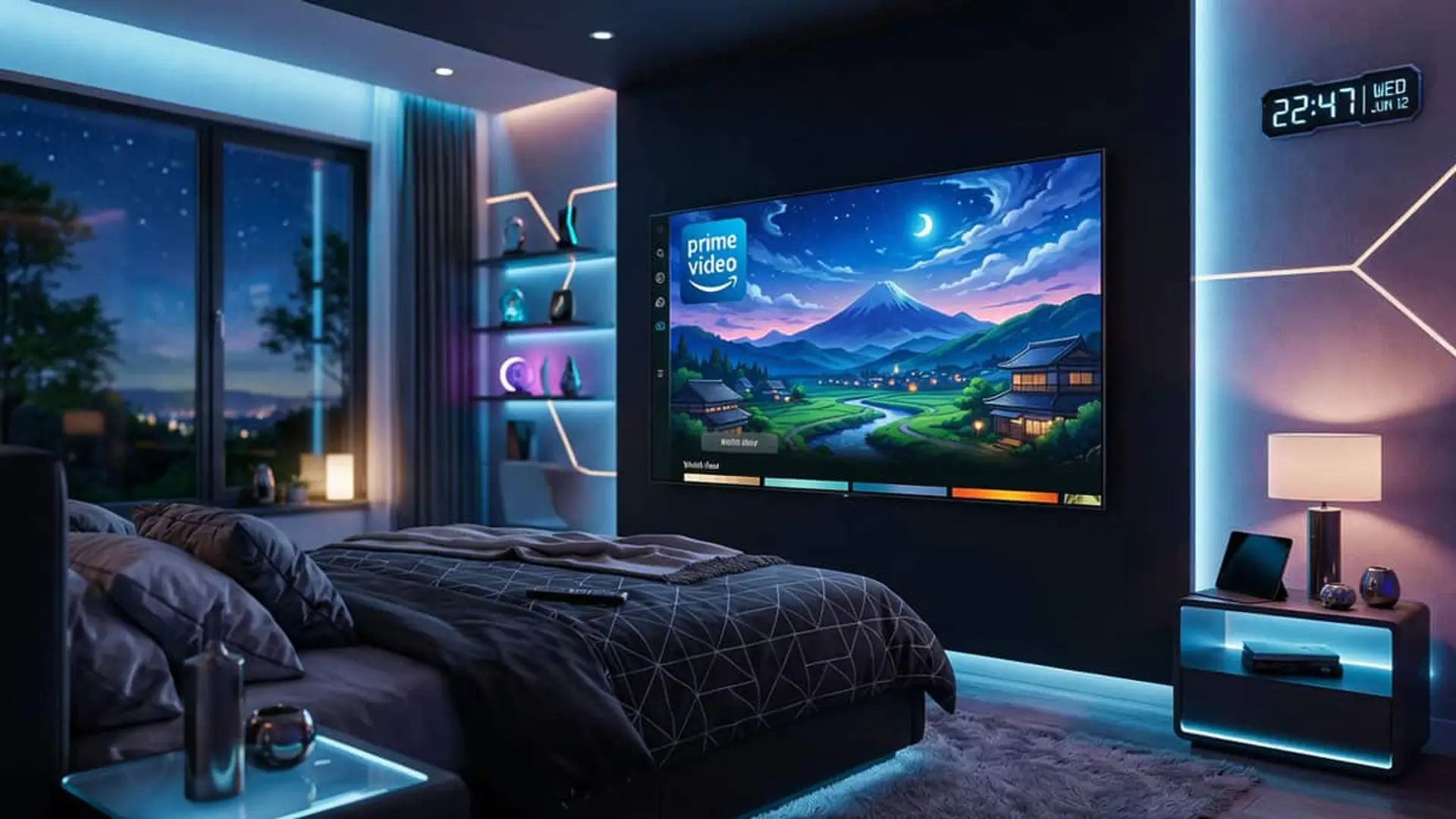 Las series que desaparecen de Prime Video en marzo: Frieren, Spy x Family y más anime en el punto de mira Smart TV en una habitación mostrando la plataforma Prime Video con una serie de anime en pantalla.