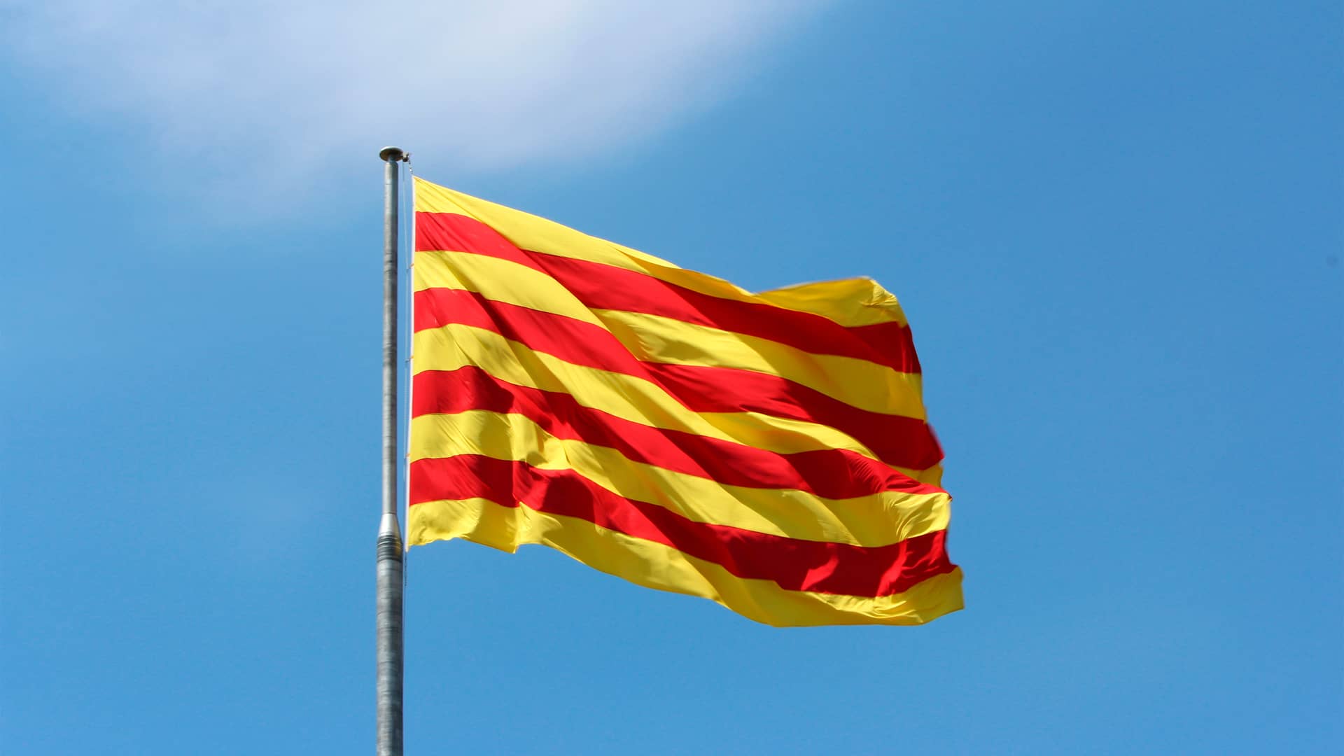 Bandera de cataluña representa a la telefonía en cataluña