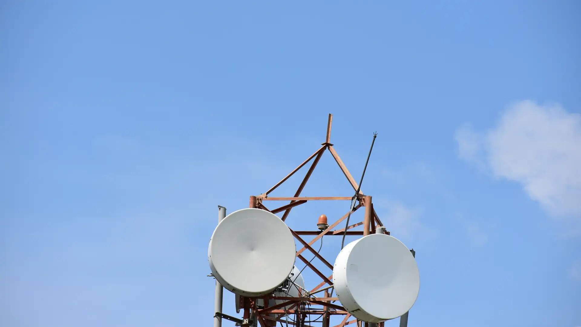 Antena de cobertura telefónica.