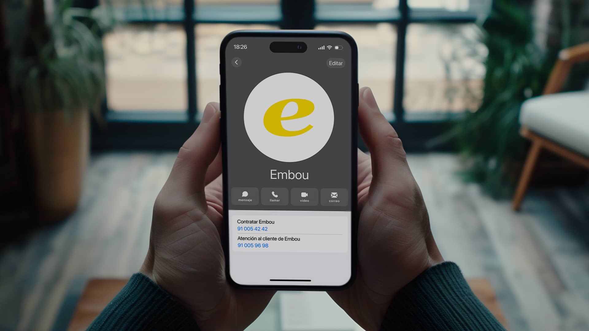 Teléfono Embou y otras formas de contactar con atención al cliente