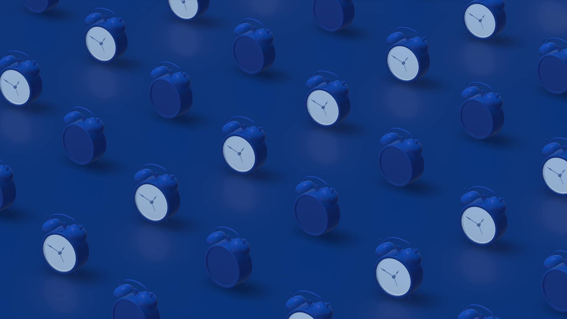 Hileras de relojes azules representan la permanencia del operador o2
