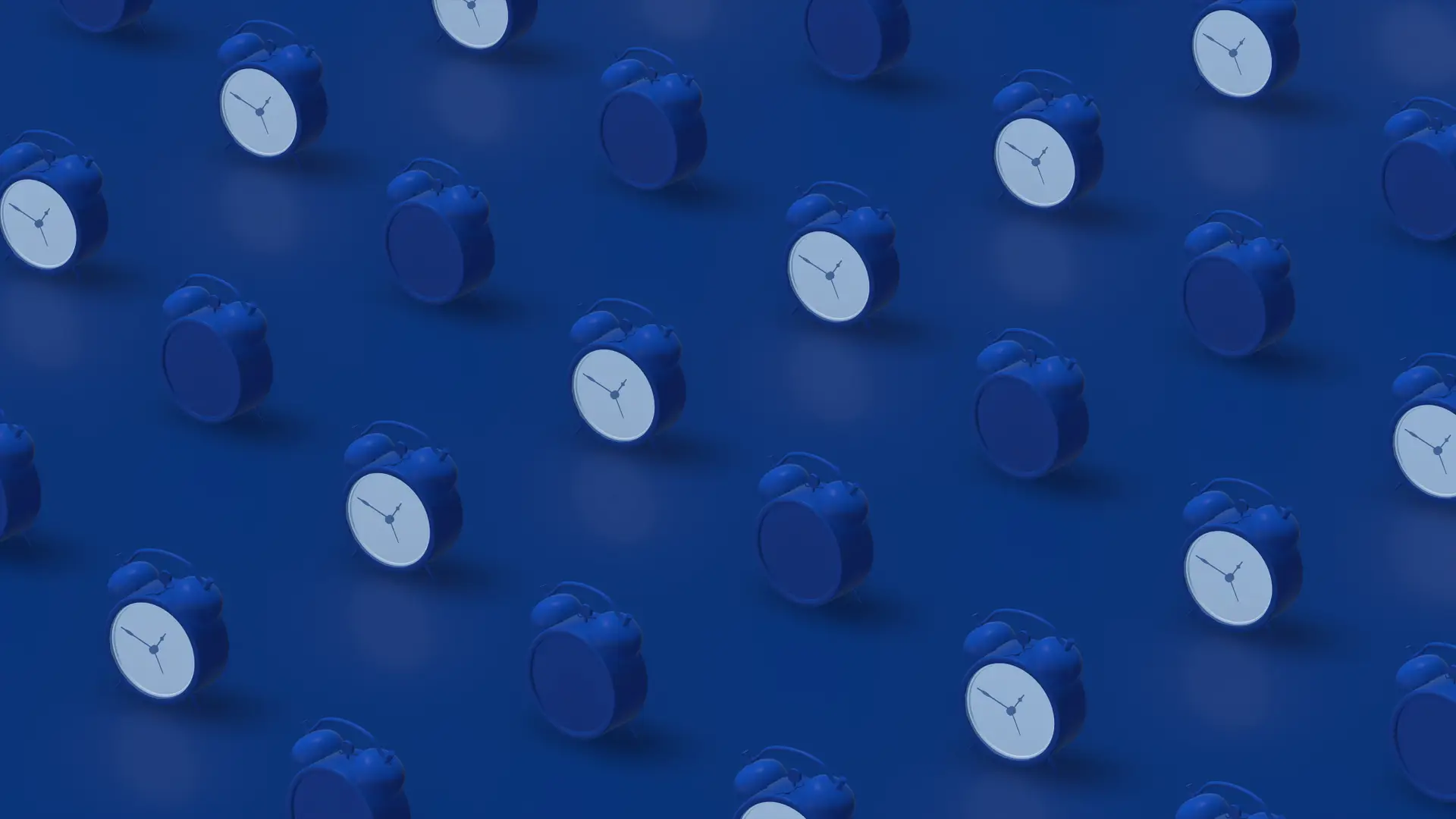 Hileras de relojes azules representan la permanencia del operador o2 Hileras de relojes azules representan la permanencia del operador o2