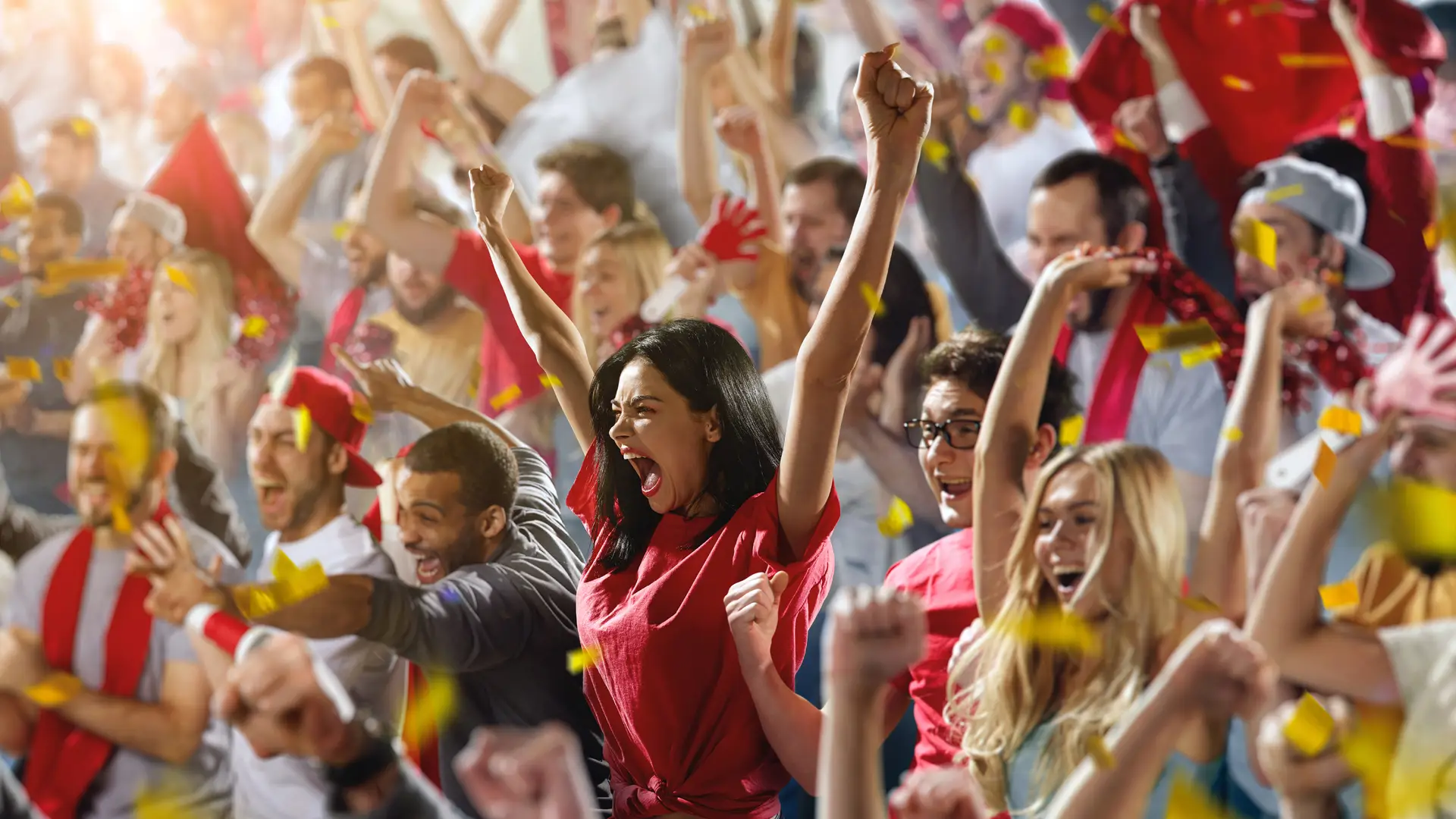 Hinchas de equipo de fútbol simbolizan fútbol telecable Hinchas de equipo de fútbol simbolizan fútbol telecable