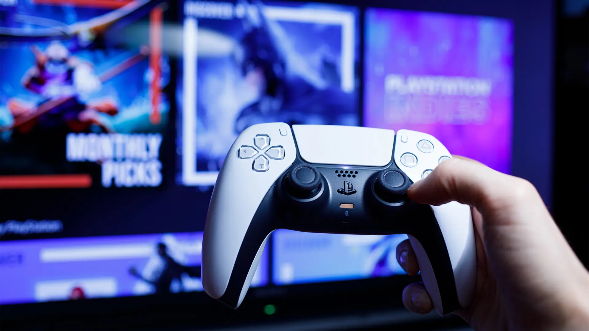 Joven con el mando de su play station Joven con el mando de su play station