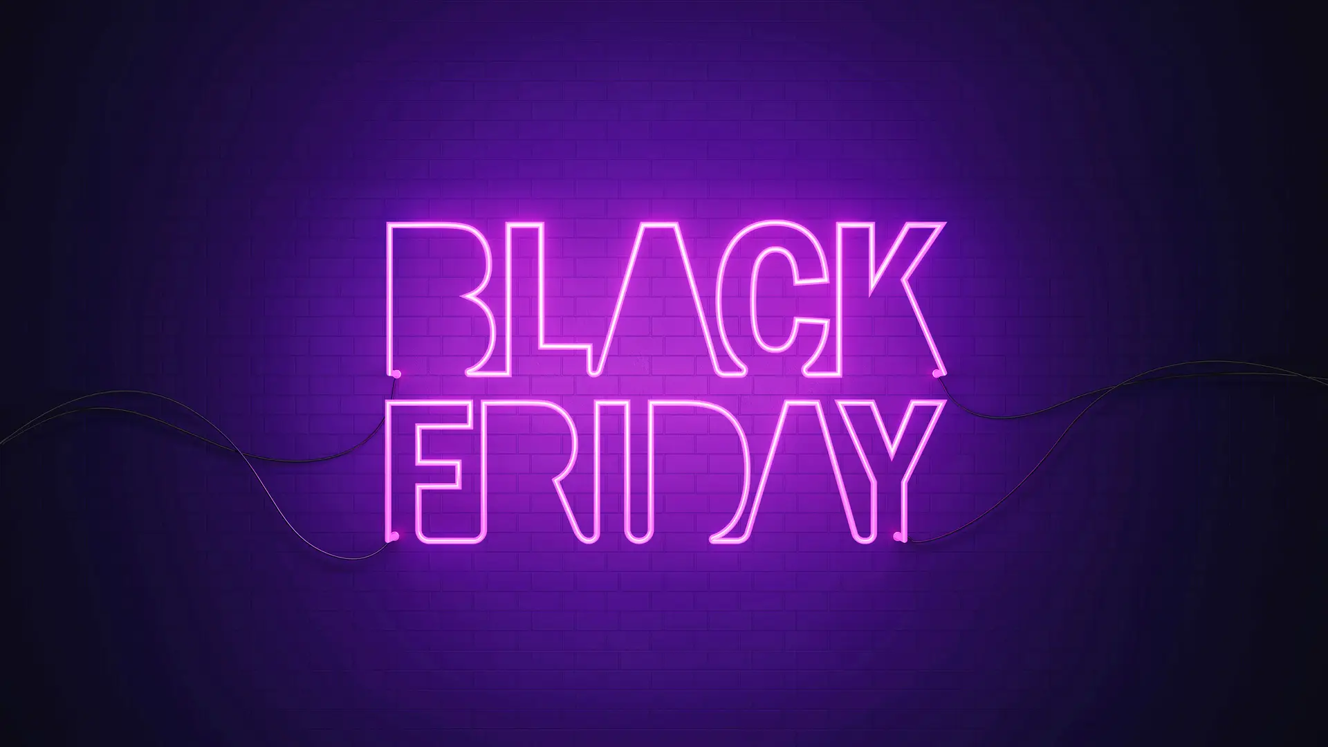 Luminosa con la palabra black friday simboliza las ofertas de yoigo Luminosa con la palabra black friday simboliza las ofertas de yoigo