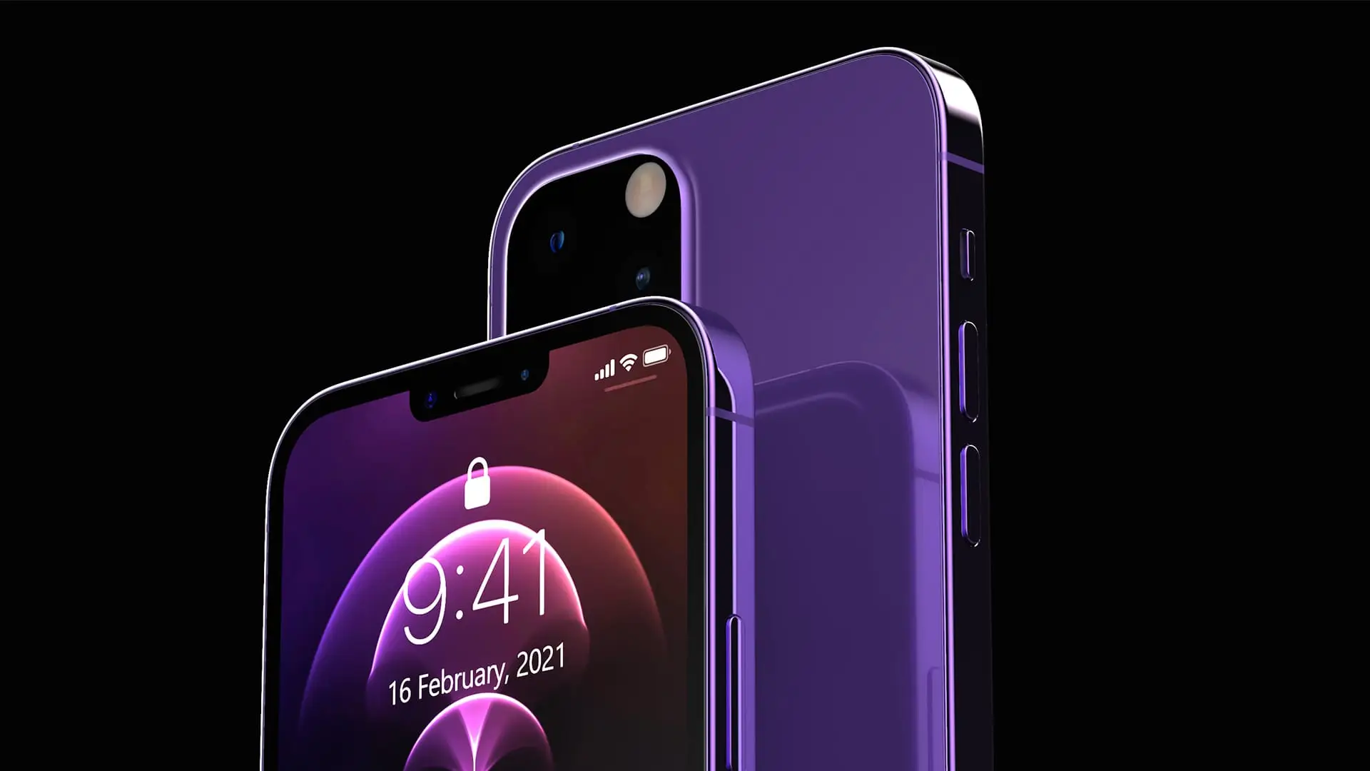 Iphone 13 dorado sobre fondo morado, Yoigo cuenta con este y los otros modelos a la venta Iphone 13 dorado sobre fondo morado, Yoigo cuenta con este y los otros modelos a la venta