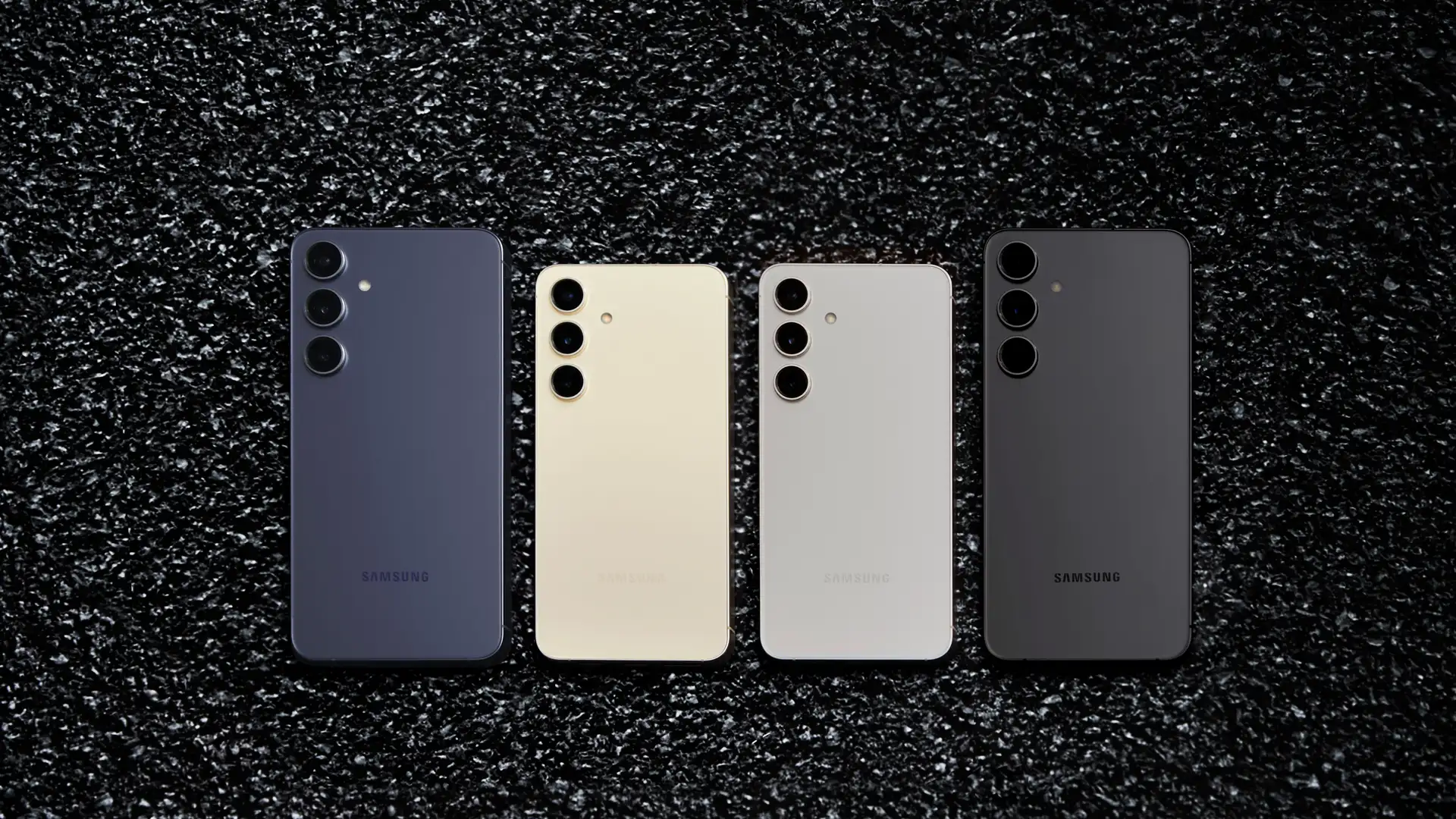 Cuatro colores y modelos del smartphone Samsung Galaxy S24 que puedes conseguir con Yoigo.