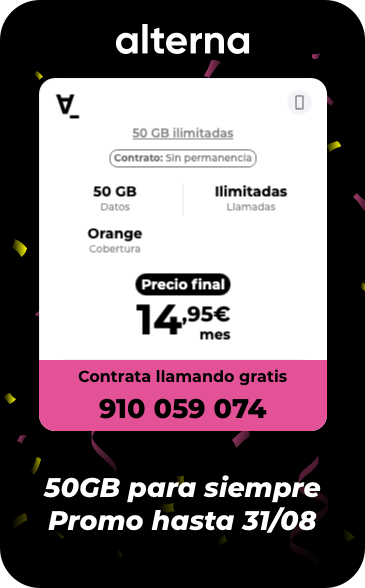 Promoción Alterna 50GB Ilimitadas