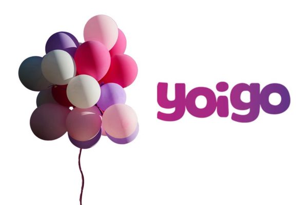 Globos de celebración por las ofertas Yoigo